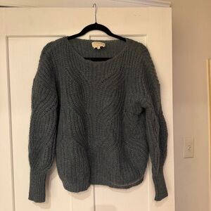 Sezane Charcoal Knit Sweater